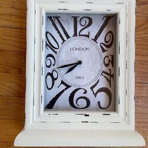 Vintage distressed London Flashback 1982 Clock Retro Works perfectly
